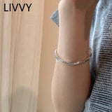 Twisted Letter Bracelet Retro Punk Party Jewelry Gift