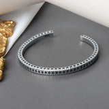 Vintage Silver Bracelet Geometric Jewelry for Birthday Party