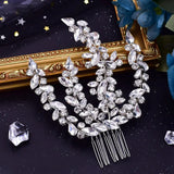 Crystal Women Headdress Bridal Comb Rhinestone Headpiece Wedding Head Jewelry