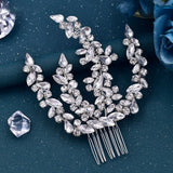 Crystal Women Headdress Bridal Comb Rhinestone Headpiece Wedding Head Jewelry