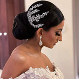 Crystal Women Headdress Bridal Comb Rhinestone Headpiece Wedding Head Jewelry