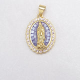 Jesus Mother Virgin Mary Pendant Set