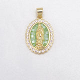 Jesus Mother Virgin Mary Pendant Set
