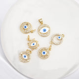 Copper Plated Zircon Pendant DIY Women Female Jewelry