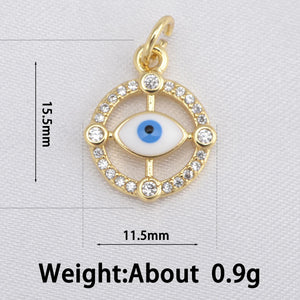 Copper Plated Zircon Pendant DIY Women Female Jewelry
