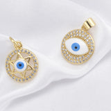 Copper Plated Zircon Pendant DIY Women Female Jewelry