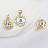 Copper Plated Zircon Pendant DIY Women Female Jewelry