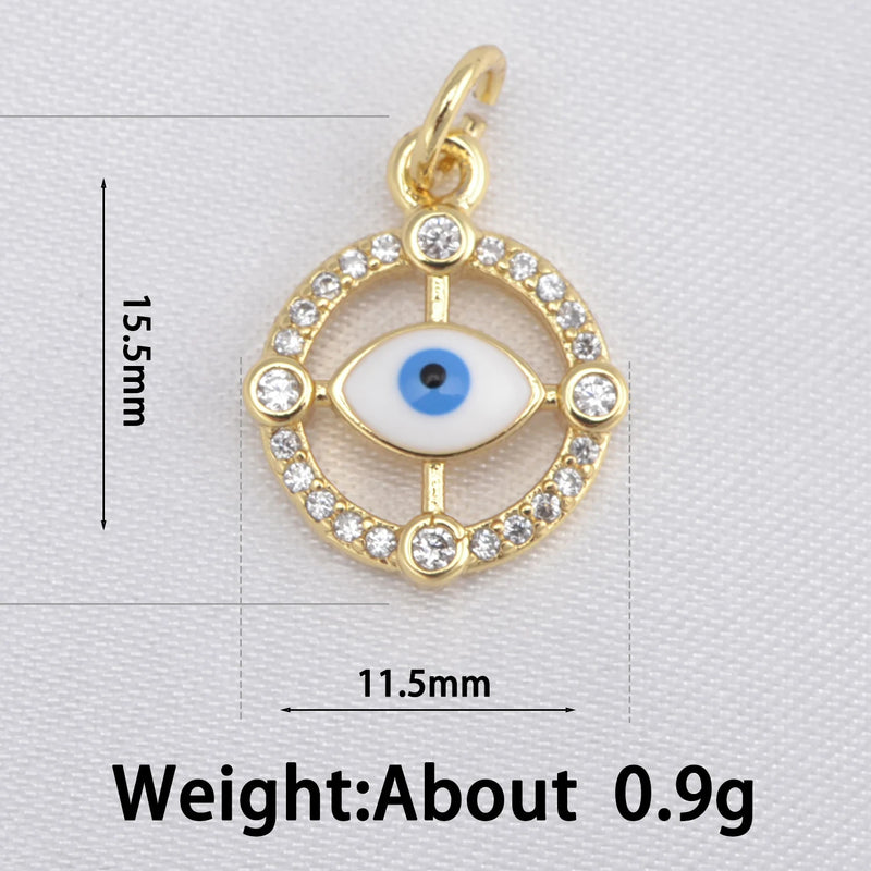 Copper Plated Zircon Pendant DIY Women Female Jewelry
