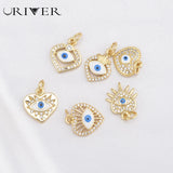 Copper Plated Zircon Pendant DIY Women Female Jewelry
