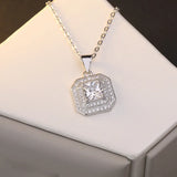 LKN 925 Silver Plated Wedding Necklace for Women