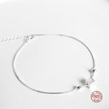 925 Silver Square Bracelet Geometric Jewelry for Women