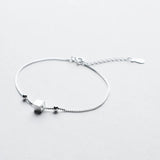 925 Silver Square Bracelet Geometric Jewelry for Women