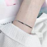 925 Silver Twist Slice Charm Bracelet for Women