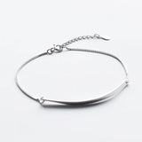 925 Silver Twist Slice Charm Bracelet for Women