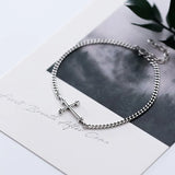Romantic Silver 925 Cross Bracelet For Women