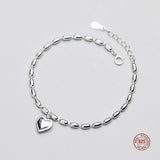 S925 Heart Bracelet For Women Romantic Sweet Girls
