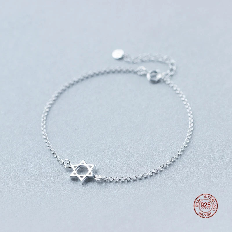 S925 Star of David Bracelet for Women