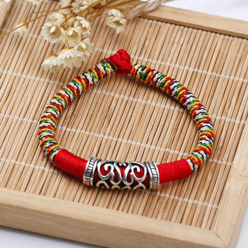 Hand Woven Lucky Red Rope Bracelet for Good Luck