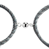 S925 Couple Bracelet Magnetic Sphere Adjustable Bracelet