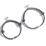 S925 Couple Bracelet Magnetic Sphere Adjustable Bracelet