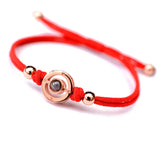 S925 Projection 100 Languages I Love You Charm Bracelet for Women