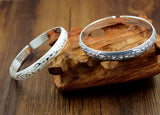 Great Mercy OM Mani Padme Hum Bracelet Tibetan Silver Bangle