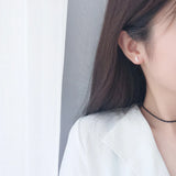 925 Sterling Silver Ballet Girl Ear Studs Sweet Women Earrings