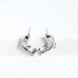 925 Silver Mini Dolphin Ear Studs Small Earrings For Women Girls