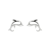 925 Silver Mini Dolphin Ear Studs Small Earrings For Women Girls