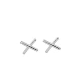 Sweet Cross Stud Earrings 925 Sterling Silver for Women Girl Gifts