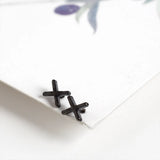 Sweet Cross Stud Earrings 925 Sterling Silver for Women Girl Gifts