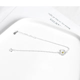 925 Sterling Silver Sweet Daisy Bracelet Flower Girl Jewelry Gift