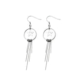 925 Sterling Silver Stars Tassel Earrings for Women