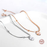 925 Silver Lucky Bean Bracelet, Charm Party Jewelry