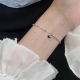 925 Silver Lucky Bean Bracelet, Charm Party Jewelry