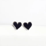 925 Silver Red Heart Earrings Romantic Ear Studs for Women Girl