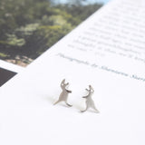 925 Sterling Silver Dinosaur Earrings Funny Ear Studs Women Girls Jewelry