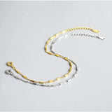 925 Silver Cylinder Bracelet Adjustable Chain Women Party Jewelry