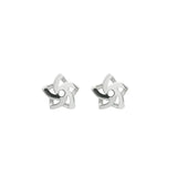 925 Sterling Silver Windmill Earrings for Women, Star Ear Studs Jewelry