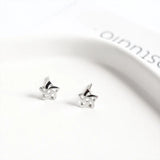 925 Sterling Silver Windmill Earrings for Women, Star Ear Studs Jewelry