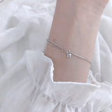 925 Sterling Silver Unique Double Layer Bracelet For Women