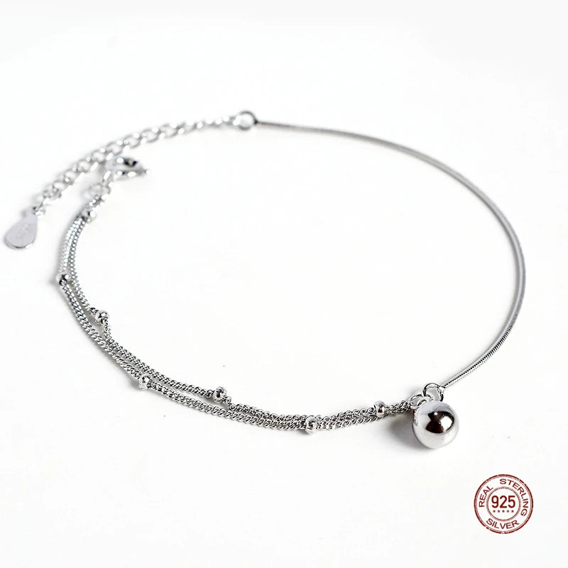 925 Sterling Silver Unique Double Layer Bracelet For Women