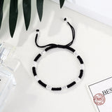 S925 Silver Red Rope Bracelet Lucky Charm for Men&Women
