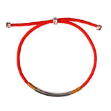 S925 Sterling Silver Red Rope Bracelet, Lucky Hand Rope for Men & Women