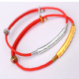 S999 Sterling Silver Red Lucky Bracelet for Man&Women