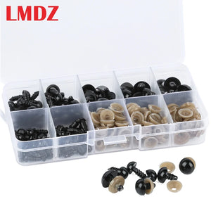 100Pcs 6-12mm DIY Doll Eyes Safety Eyes for Teddy Bear Soft Toy Animal Doll