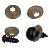 100Pcs 6-12mm DIY Doll Eyes Safety Eyes for Teddy Bear Soft Toy Animal Doll