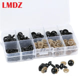 100Pcs 6-12mm DIY Doll Eyes Safety Eyes for Teddy Bear Soft Toy Animal Doll