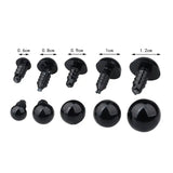 100Pcs 6-12mm DIY Doll Eyes Safety Eyes for Teddy Bear Soft Toy Animal Doll