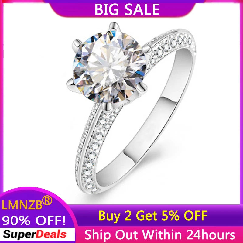 Tibetan Silver CZ Zircon Wedding Engagement Band for Women LRX279